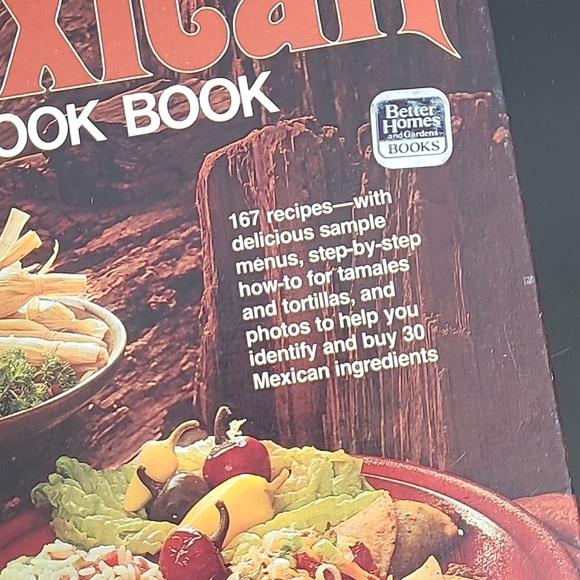 Vintage 70s Better Homes & Garden Authentic Mexican Recipes Cookbook Hardback - Picture 3 of 14